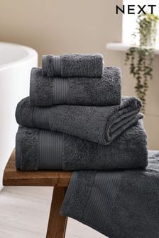 Grey Charcoal Grey Charcoal Egyptian Cotton Towel
