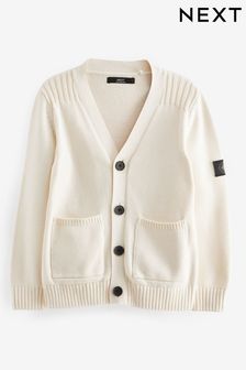 White Knitted Utility Cardigan (3-16yrs)