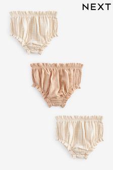 Neutral Baby Knickers 3 Pack (0mths-2yrs)