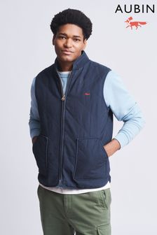 Navy Aubin Blue Kelsey Diamond Quilted Gilet