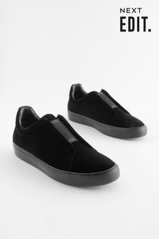 Black EDIT Elastic Trainers