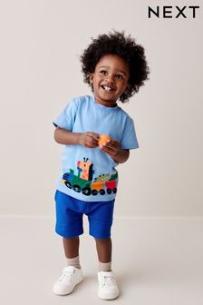 Blue/Navy T-Shirt And Shorts Set (3mths-7yrs)