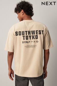 Stone Relaxed Fit Graphic Heavyweight T-Shirt