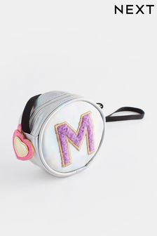 Silver M Mini Initial Bag