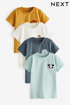 Multi Short Sleeve T-Shirts 4 Pack (3mths-7yrs)