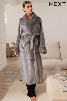 Grey Supersoft Dressing Gown