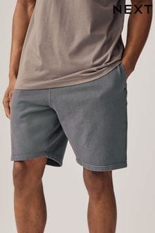 Slate Grey Garment Dye Jersey Shorts