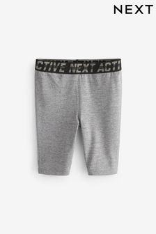 Grey Textured Base Layer Shorts (3-16yrs)