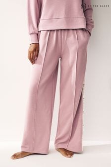Pink B by Ted Baker Ribbed Wide Leg Joggers