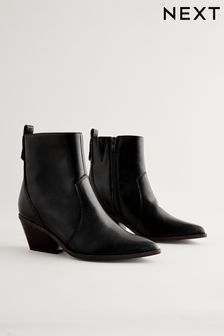 Buy Forever Comfort Cowboy Western Ankle Boots from Next