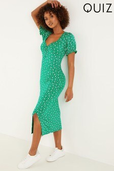 Green quiz dress