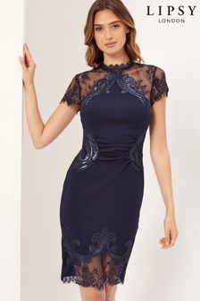Lipsy Kleider Figurbetont Spitzenkleid Maxi Next De