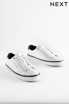 White Canvas Trainers