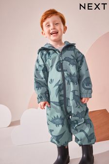 Grey Waterproof Fleece Lined Puddlesuit (3mths-7yrs)