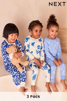 Blue Stampy Pyjamas 3 Pack (9mths-16yrs)