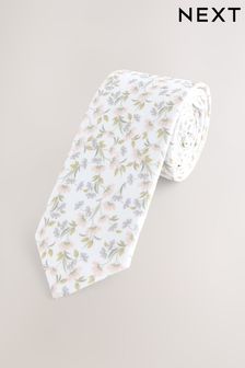White Floral Tie Set (1-16yrs)
