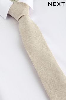 Neutral Linen Tie (1-16yrs)