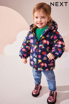 Navy Character Shower Resistant Padded Coat (3mths-7yrs)