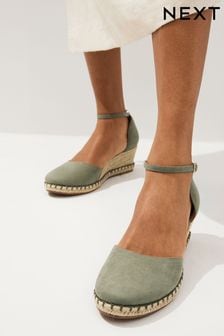 Green Forever Comfort® Closed Toe Wedges
