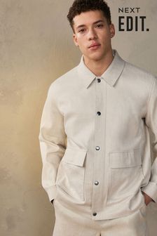 Neutral EDIT Linen Rich Smart Shacket