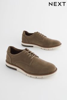 Taupe Brown Sports Wedges Shoes