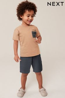 Tan Brown T-Shirt and Shorts Set (3mths-7yrs)