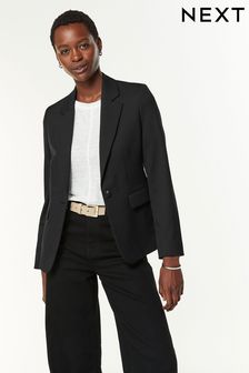 Black Tailored Single Breasted Blazer