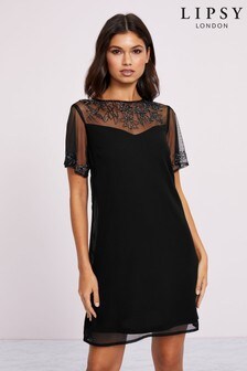 lipsy verity print shift dress