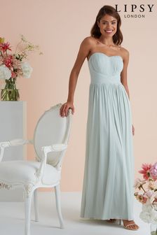 lipsy ombre pleated maxi dress