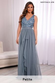 sistaglam petite embellished maxi dress