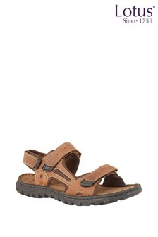lotus red sandals