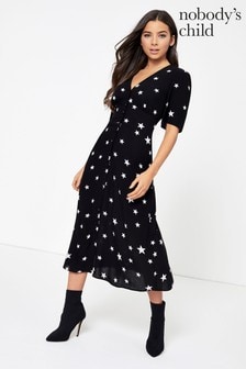 next star print dress