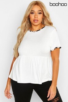 boohoo curve tops