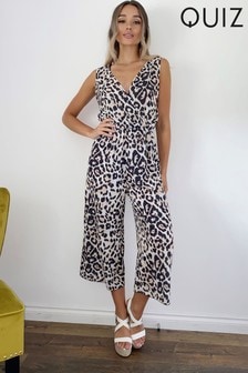 quiz polka dot jumpsuit