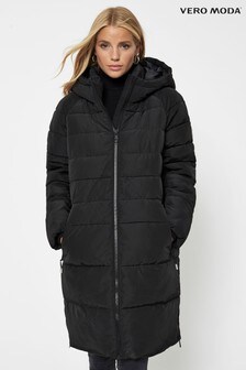 vero moda cropped hooded padded jacket