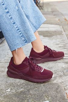 Berry Red Forever Comfort® Lace-Up Trainers