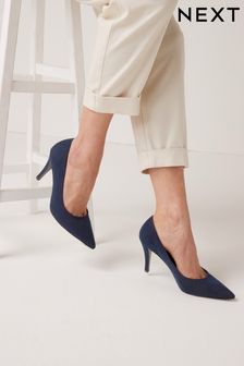 Navy Blue Next Forever Comfort® Mid Heel Court Shoes