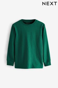 Forest Green Long Sleeve Cosy T-Shirt (3-16yrs)