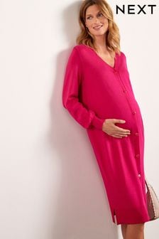 Pink Maternity/Nursing Knit Dress