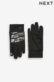 Black/Grey Camouflage Sporty Gloves (3-16yrs)