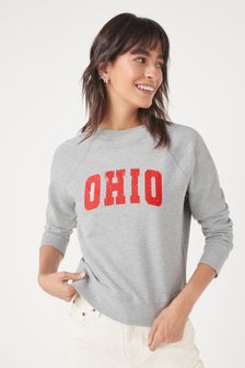 Grey Ohio Graphic Sweatshirt