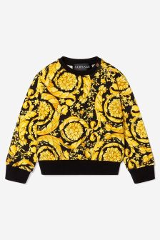 Versace Baby Girls Cotton Barocco Print Sweatshirt