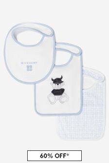 Givenchy Kids Baby Boys Bibs 3 Pack in Blue