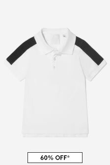 Givenchy Kids Baby Boys Pique Polo Shirt in White