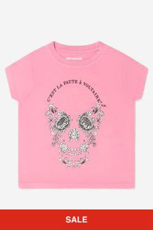 Zadig & Voltaire Girls Jersey T-Shirt in Pink