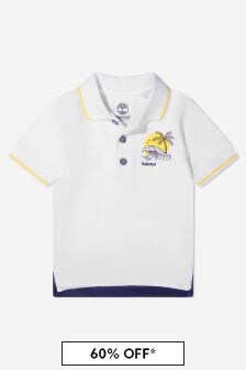 قميص بولو قطن عضوي بشعار للأولاد البيبي من Timberland