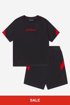 Emporio Armani Boys Cotton T-Shirt And Shorts Set