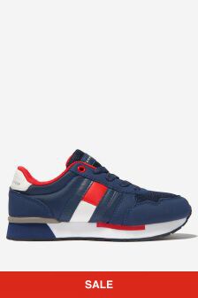 Tommy Hilfiger Boys Lace Up Logo Trainers