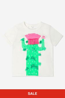 Stella McCartney Kids Girls Cotton Cactus Print T-Shirt