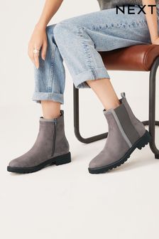 Grey Forever Comfort® Chelsea Ankle Boots